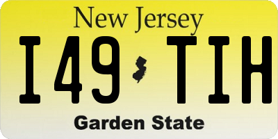 NJ license plate I49TIH