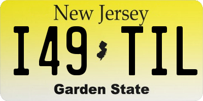 NJ license plate I49TIL