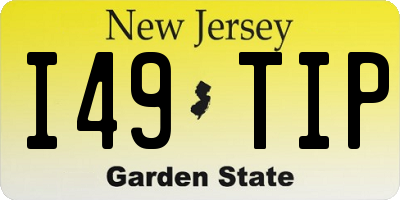 NJ license plate I49TIP