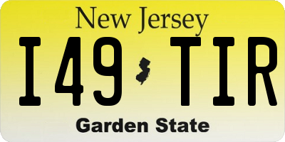 NJ license plate I49TIR