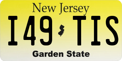 NJ license plate I49TIS