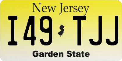 NJ license plate I49TJJ