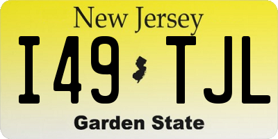 NJ license plate I49TJL