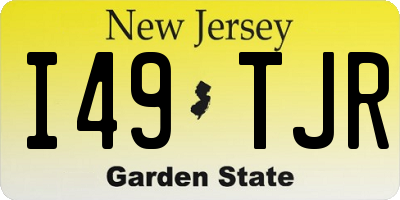 NJ license plate I49TJR