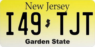 NJ license plate I49TJT