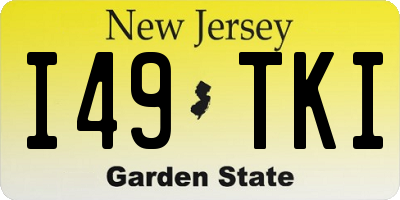 NJ license plate I49TKI
