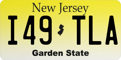 NJ license plate I49TLA