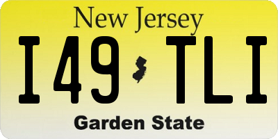 NJ license plate I49TLI
