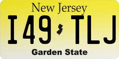 NJ license plate I49TLJ