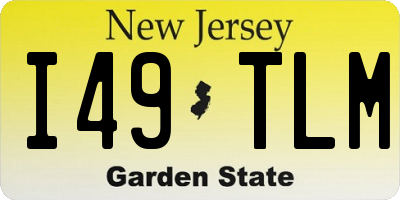 NJ license plate I49TLM