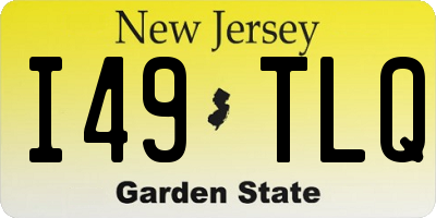 NJ license plate I49TLQ