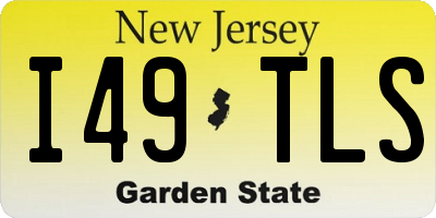 NJ license plate I49TLS