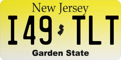 NJ license plate I49TLT