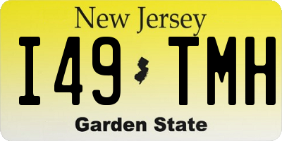 NJ license plate I49TMH