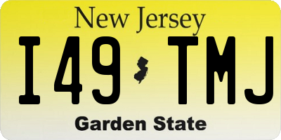 NJ license plate I49TMJ