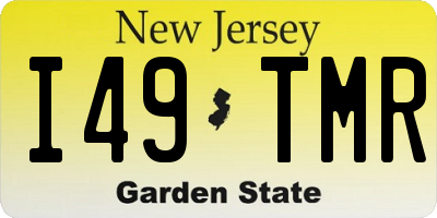 NJ license plate I49TMR