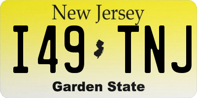 NJ license plate I49TNJ