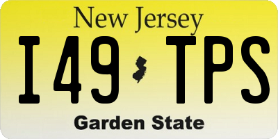 NJ license plate I49TPS