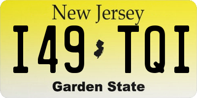 NJ license plate I49TQI