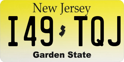 NJ license plate I49TQJ
