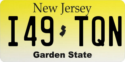 NJ license plate I49TQN