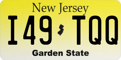 NJ license plate I49TQQ