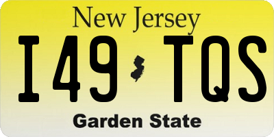 NJ license plate I49TQS