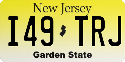 NJ license plate I49TRJ