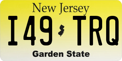 NJ license plate I49TRQ