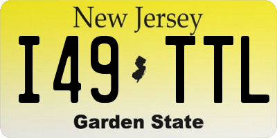NJ license plate I49TTL