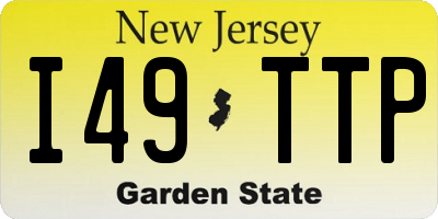 NJ license plate I49TTP