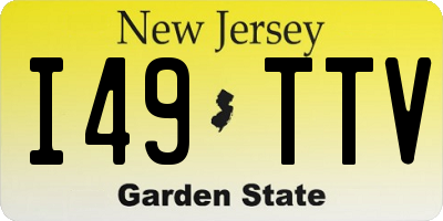 NJ license plate I49TTV