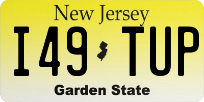 NJ license plate I49TUP