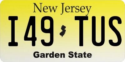 NJ license plate I49TUS