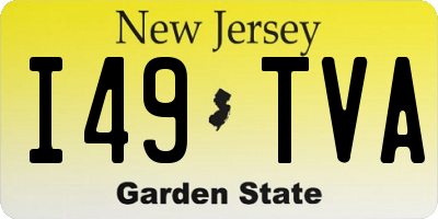 NJ license plate I49TVA