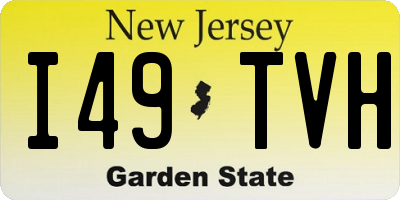 NJ license plate I49TVH