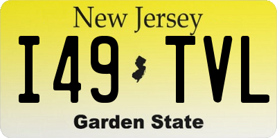 NJ license plate I49TVL