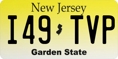 NJ license plate I49TVP