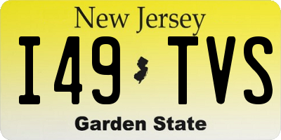 NJ license plate I49TVS