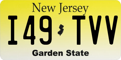 NJ license plate I49TVV