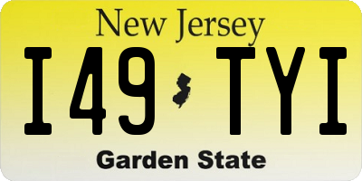 NJ license plate I49TYI