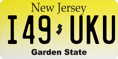 NJ license plate I49UKU