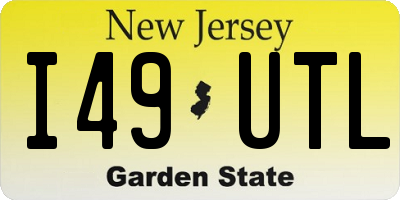 NJ license plate I49UTL