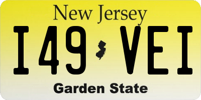 NJ license plate I49VEI