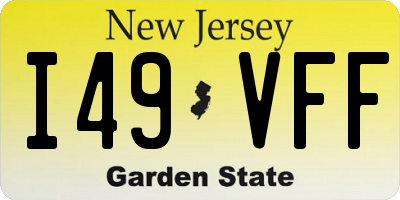 NJ license plate I49VFF