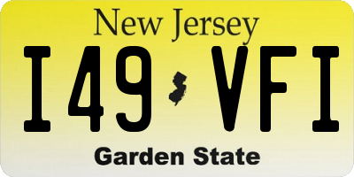 NJ license plate I49VFI