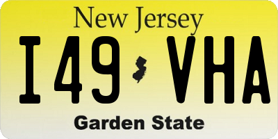 NJ license plate I49VHA