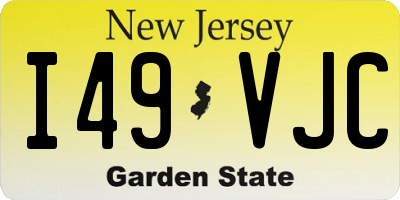 NJ license plate I49VJC