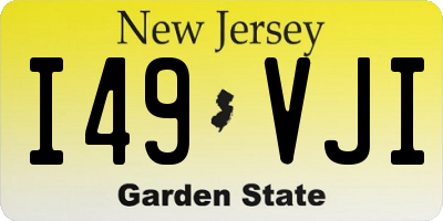 NJ license plate I49VJI