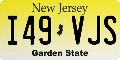 NJ license plate I49VJS